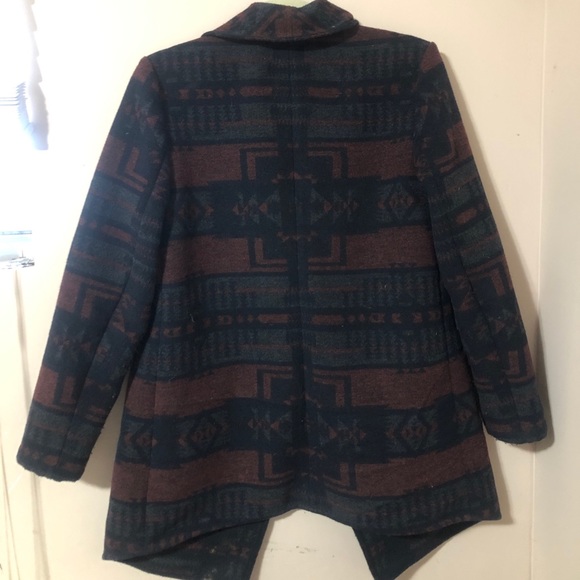 Open Sweater-Jacket Aztec Print - Picture 3 of 4